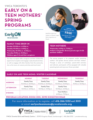 EarlyON YWCA Mothers